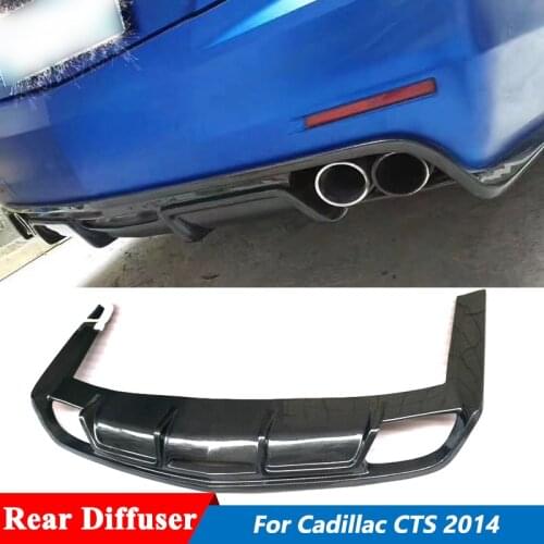Carbon Fiber Back Rear Bumper Diffuser For Cadillac CTS Car Body Kit Tuning 2014
