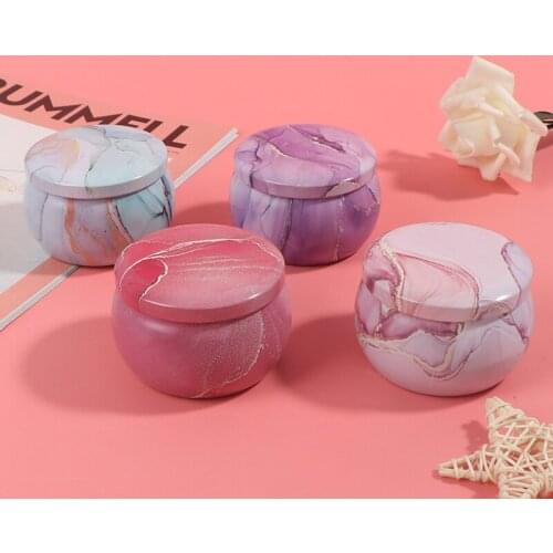 Freesia Lavender Rosemary French Vanilla Candles Tin Can Fragrance Handmade Scented Candle Gift Wedding Birthday Home Decoration