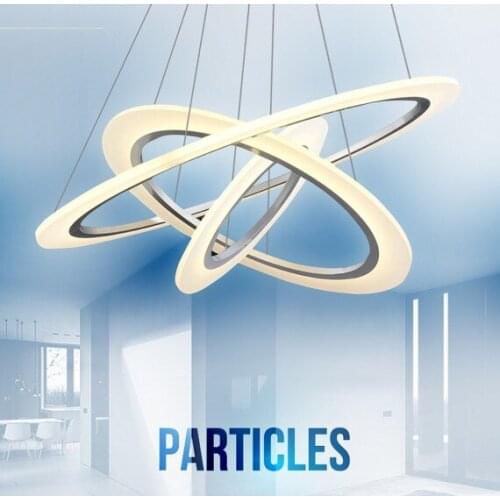 Creative Art Ring Shape Acrylic Droplight Modern LED Pendant Light Fixtures For Living Dining Room Hanging Lamp Home Lighting