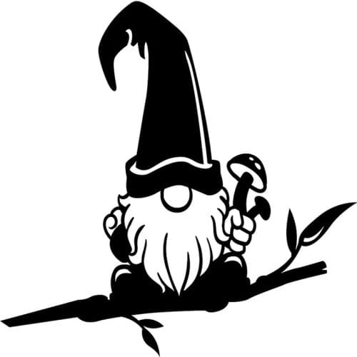 Metal Art Garden Backyard Tree Art Silhouette Art, Garden Art Outdoor Garden Backyard Branch Metal Gnome Decoration