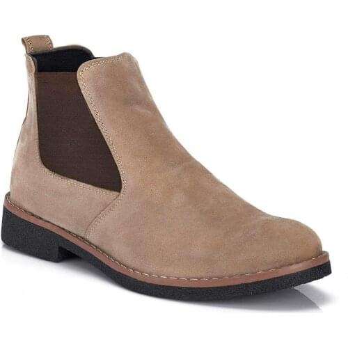 2021 Fashion Winter Cow Suede Man Boots Chelsea Ankle Pointed Toe Genuine Leather Casual Luxury Gentleman Footwear Mens Trend