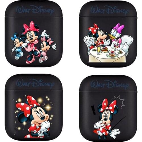 Disney Lovely Mouse Minnie and Mickey Soft Silicone Cases For Apple Airpods 1/2 Protective Bluetooth Wireless Earphone Cover For