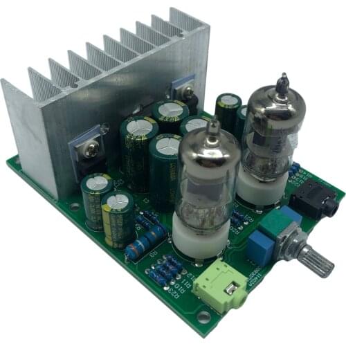 Green AMP DIY Kits- HIFI 6J1 Tube Amplifier Headphone Amplifier Board- 30W Preamp Bile Buffer -Preamplifier Audio Board