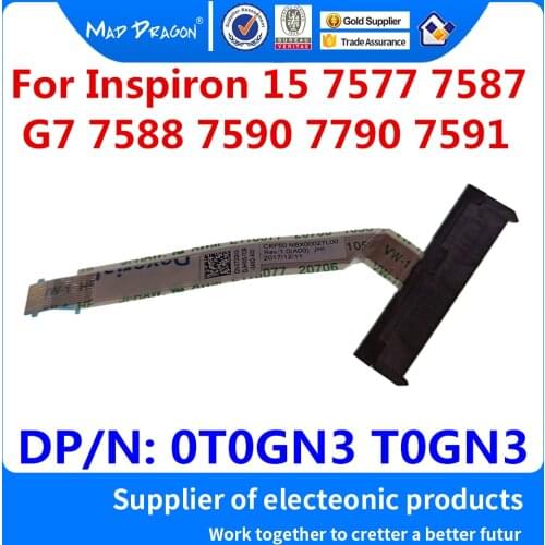 New HDD Connector Flex Cable SATA Hard Drive SSD Adapter wire For Dell Inspiron 15 7577 7587 G7 7588 7590 7790 7591 0T0GN3 T0GN3
