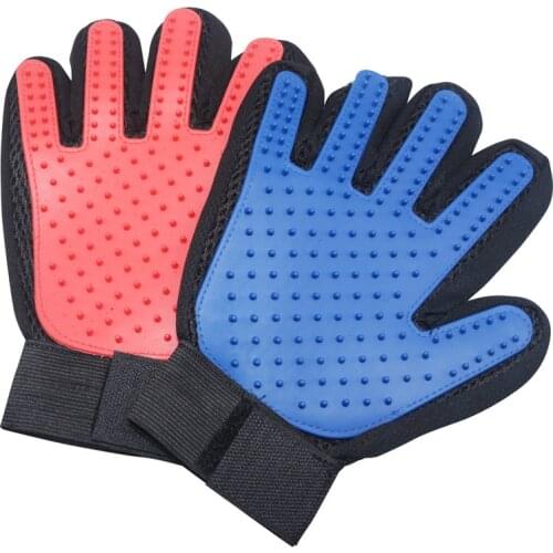 Glove Pet Hair Deshedding Brush Comb Glove Pet Dog Cleaning Massage Glove Animal Cat Grooming Glove Prevent Cats Hair Loss