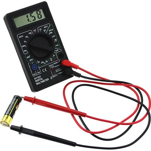 Professional DT832 Digital Multimeter LCD DC AC Voltmeter Ammeter Ohm Tester Dropship