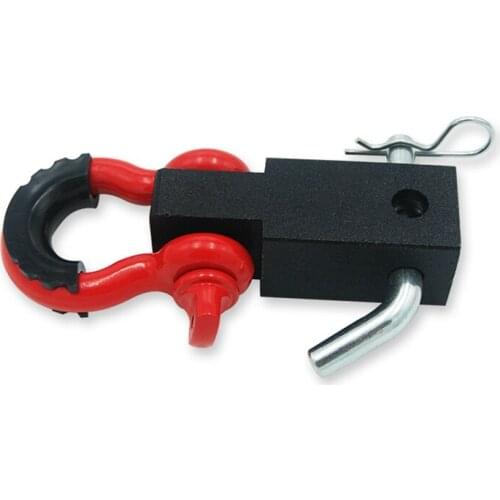 Square mouth solid tow ring, off-road vehicle tow hook, off-road rescue tool, quick socket U-shaped buckle