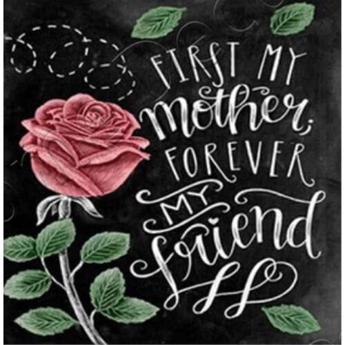 RM0066 100% DIY Diamond Painting Love Letters With Rose Home Decor Cross Stitch Embroidery Diamond Embroidery Picture Rhinestone