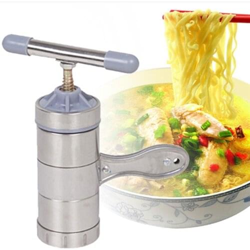 Stainless Steel Manual Pasta Machine Hand Pressure Noodle Maker Mould Pasta Spaghetti Press Machine Household Pressing Machine