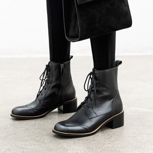 SKLFGXZY New style Genuine leather Riding boots Womens boots The European Autumn and winter Female boots cowhide Womens shoes