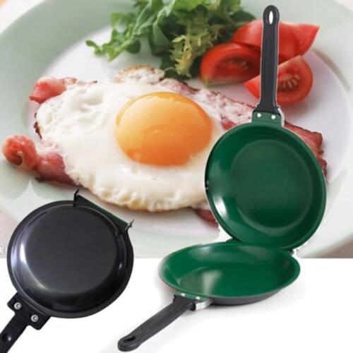 Double sided Pancake Pan Frying Pot Non-stick Cookware for Kitchen Fried Eggs Steak Cooking Ham Pans Kitchen Stove Utensils