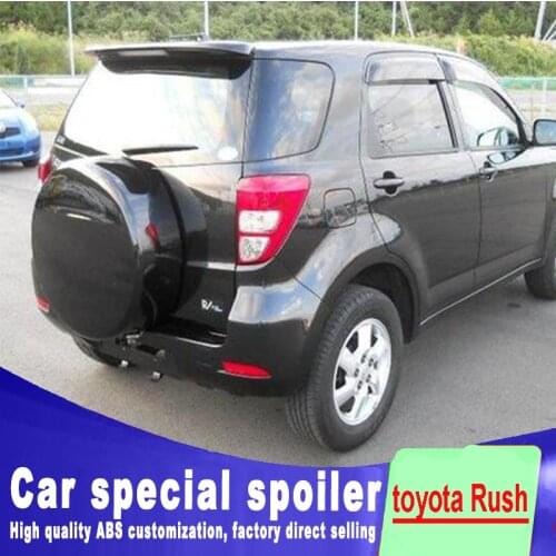 For toyota Rush spoiler 2007 2008 2009 2010 2011 2012 2013 high quality ABS Primer Rear window Spoiler by primer or DIY paint