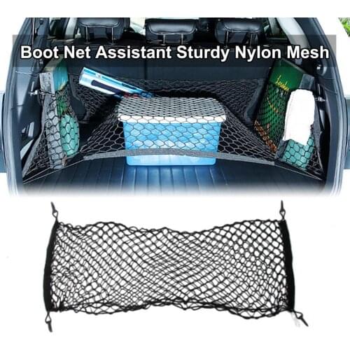 Universal 90x40cm Auto Car Trunk Luggage Storage Cargo Organiser Nylon Elastic Mesh Net Boot Net For Van Street Car