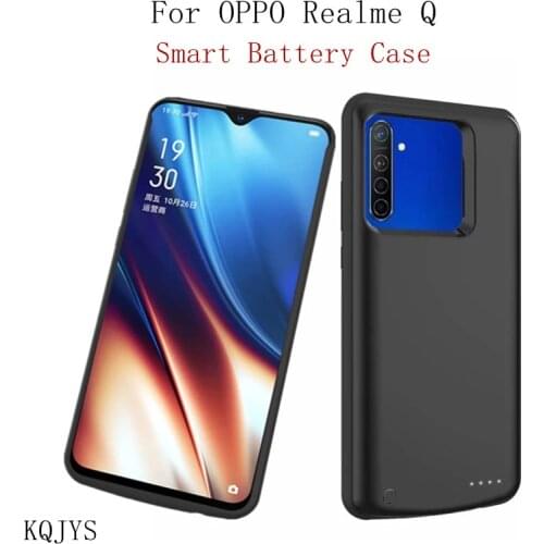 KQJYS 6500mAh Battery Charging Cover Case for OPPO Realme Q Battery Case Portable Power Bank For Realme Q Battery Charger Cases