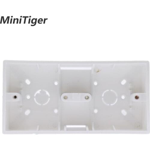 Minitiger External Mount Box 172mm*86mm*33mm for 86 Type Double Touch Switches or Sockets Apply For Any Position of Wall Surface