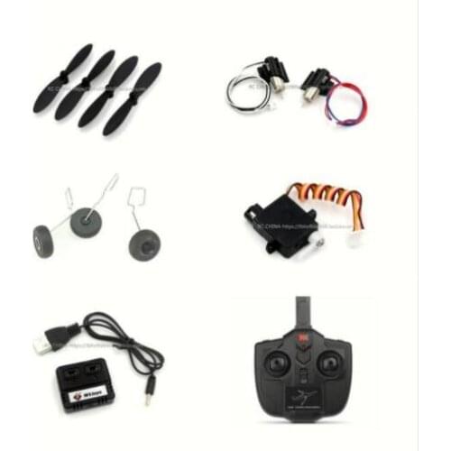 Wltoys XK A130 Y20 RC Airplaner Spare parts motor blade Landing gear servo charger Remote controller set