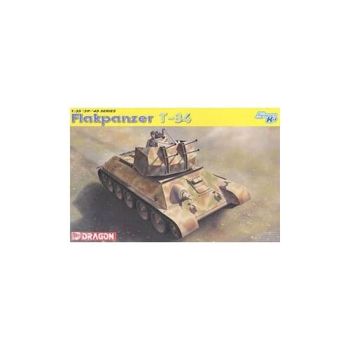 1/35 scale model Dragon 6599 World War II Germany T-34 (r) on the empty chariot