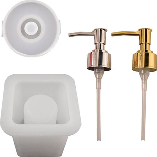 1 Set Silicone Dispensing Bottle Mold Practical Sanitizer Bottle Casting Mold