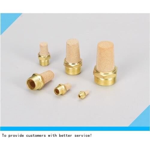 Pneumatic exhaust muffler brass silencer fiitting noise filter reducer connector BSL-M5 Rc1/8 RC1/4 RC3/8 RC1/2 copper material