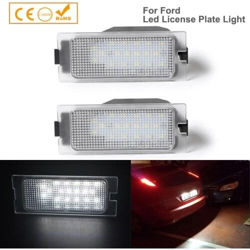2pcs LED Number License Plate Lights For Ford Edge Escape Mercury Mariner License Lamp OEM Replace Error Free Car Accessories