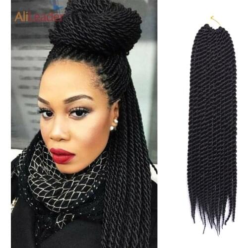 Alileader Wholesale Crochet Braid Hair Senegalese Braids Hair Extensions Synthetic African Braided Hair 12 Strands Of Hair