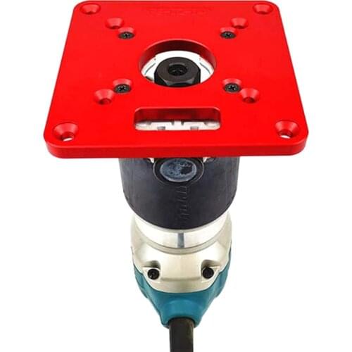 Aluminum Router Table Insert Plate Woodworking Benches for Milling Trimming Machine Flip Board Workbench Router Table Plate Tool