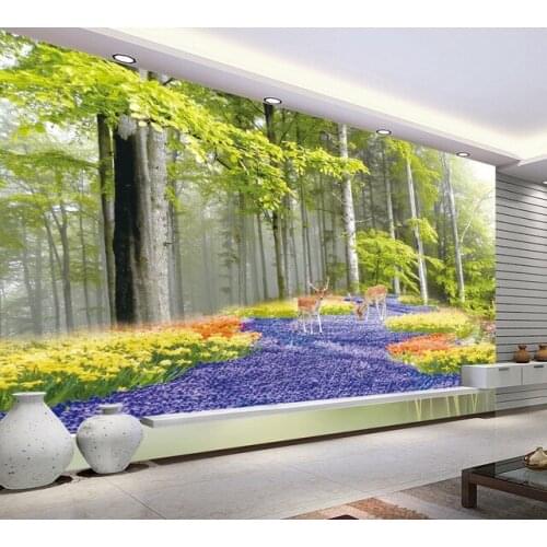 Large 3D Photo Mural Wallpapers TV Background Wall Paper Big Tree Murals