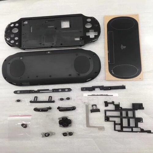 Black Blue Original NEW Console Housing Shell For PS VITA 2000 PSV2000 PSVITA 2000 Protector Case With Stickers and Buttons