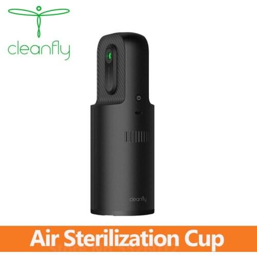 Cleanfly Water Ion Air Sterilization Cup For Car Household Deodorizer USB Rechargeable Low noise Air Purifier