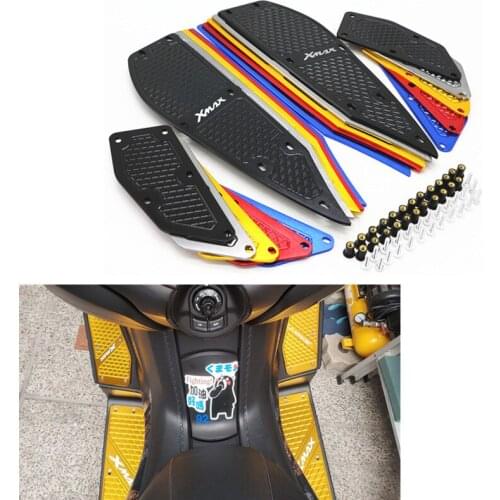 For Yamaha X MAX XMAX 300 XMAX 400 XMAX 250 XMAX 125 2017 -2021 Motorcycle Accessories Footrest Foot Pads Pedal Plate Pedals