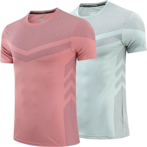 New Mens T-Shirt Type Of Exercise Fitness Training Shirt Gym Clothing Quick-Drying Running T Shirt Outdoor Leisure Sport Shirts