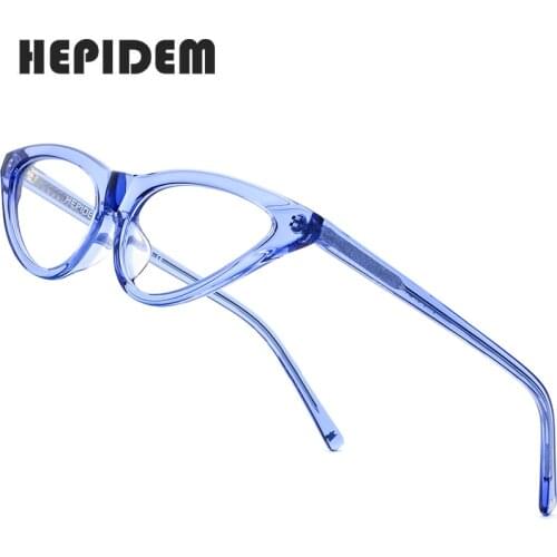 Acetate Cat Eye Glasses Frame Women Brand Designer Transparent Spectacles Eyewear Female Myopia Optical Prescription Eyeglasses