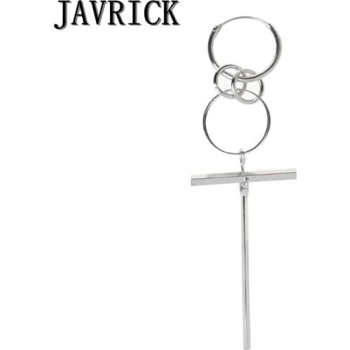 JAVRICK Korea Jewelry KPOP Bangtan Boy Punk Titanium Steel Tassel Chain Earring Kit