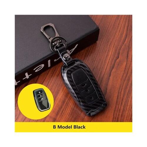 Leather Car Key Case Cover For Toyota Corolla Rav4 2017 Land Cruiser 200 Prado Avensis Auris Yaris Camry key holder wallet