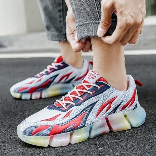 Summer Casual Mens Sneakers Breathable Mesh Running Shoes Outdoor Male Jogging Footwear Trend Non-Slip Zapatos 2021 Size 39-44
