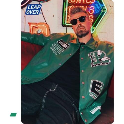 Мужские куртки из искусственной кожи LEAP OVER China At AliExpress