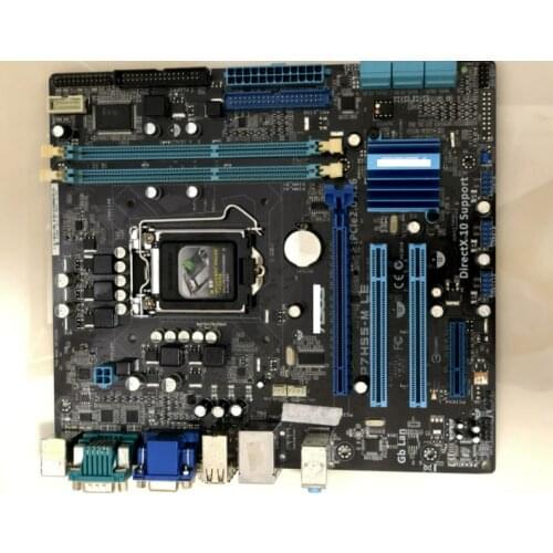 PC motherboard ASUS P7H55-M LE original LGA 1156 DDR3 boards for I3 I5 I7 16GB mainboard H55 Desktop used mainboard