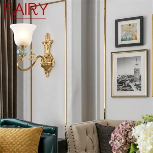 FAIRY Copper LED Wall Sconces Lamp Modern Luxury Design Ceramic Light Indoor For Home Bedroom Corridor