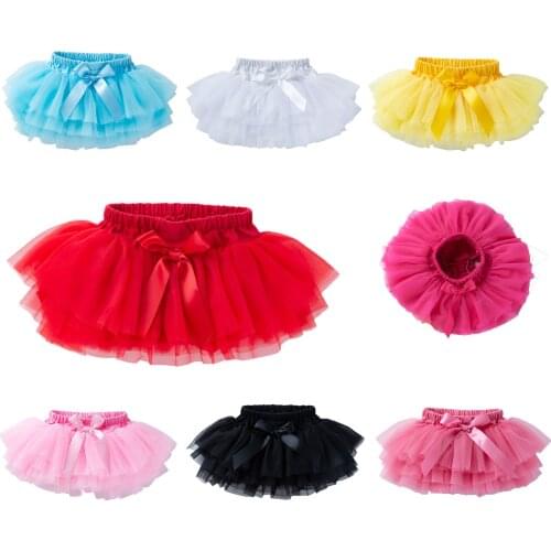 8 Colors 0-24 Months Infant Toddler Baby Girl Dress-Two-sided Lace Shorts Skirt-Diaper Clover Pants Tutu Bloomers-Kids Clothes