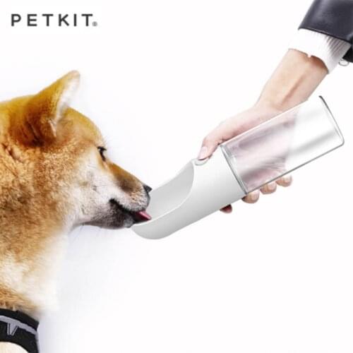 PETKIT Pet Dog Water Bottle Bowl 300/400ML Portable Drinking Fountain Outdoor Travel Drinking Cup For Dogs Cats Kettle Pets Supp