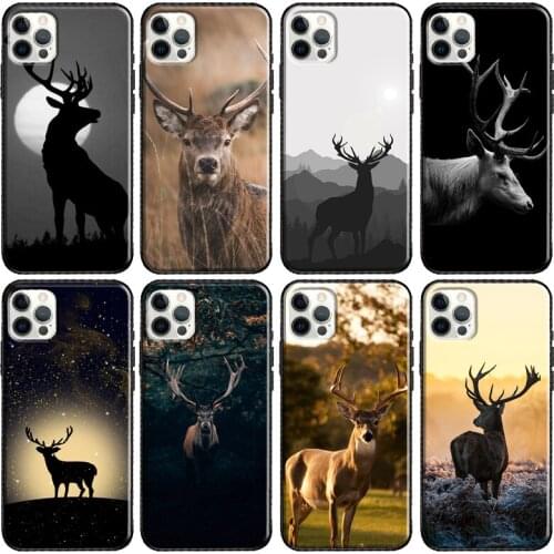 STUNNING DEER Animal Soft Case For iPhone 11 Pro Max 12 mini X XR XS MAX 6 6S 7 8 Plus SE 2020 5S Phone Cover