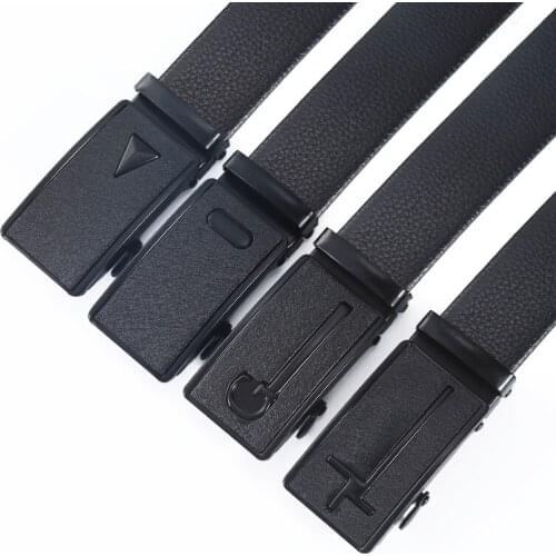 Belt Men Top Quality Genuine Luxury Leather Belts for Men Strap Male Metal Automatic Buckle Buises for Jeans Fashion Belt