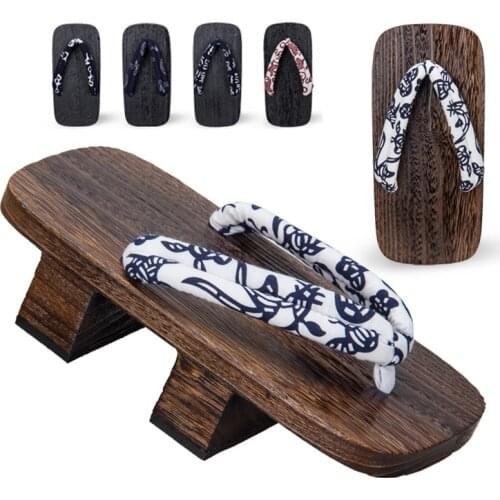 Geta Clogs Men Japanese Style Kimono Toe Shoes Anime Cosplay Traditional Wooden Flip Flops Oriental Sandals Sauna Indoor Slipper