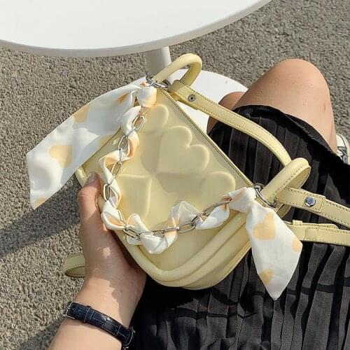 Crossbody Bag Women Designer Shoulder Bag Female Handbag Purse Chain Women Bag Fashion Ribbon Backpack 2021 PU Leather Zipper