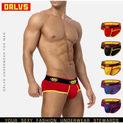 TOP Brand Sexy Underwear Mens Briefs Cotton Male Panties Cueca Tanga Breathable Men Briefs Comfortable Underpants Penis Pouch