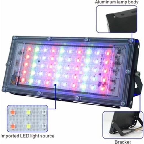 AC 220V 230V 240V 50W LED Flood Light Outdoor Floodlight Spotlight IP65 Waterproof LED Spotlight Street Lamp Landscape Lighting