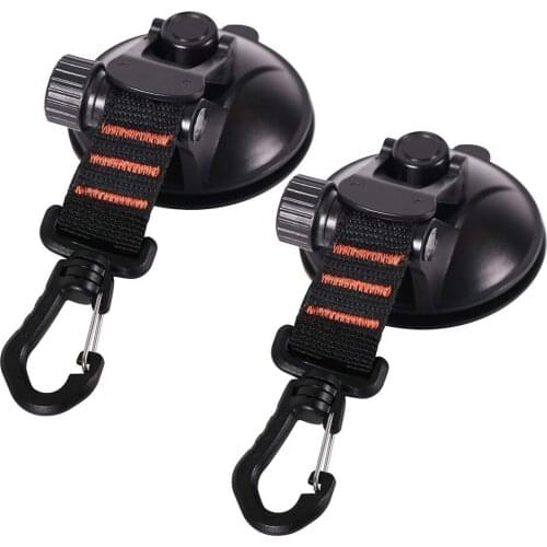 Securing Hook Suction Cups Tarp Tie Down Accessory Anchor Black Camping