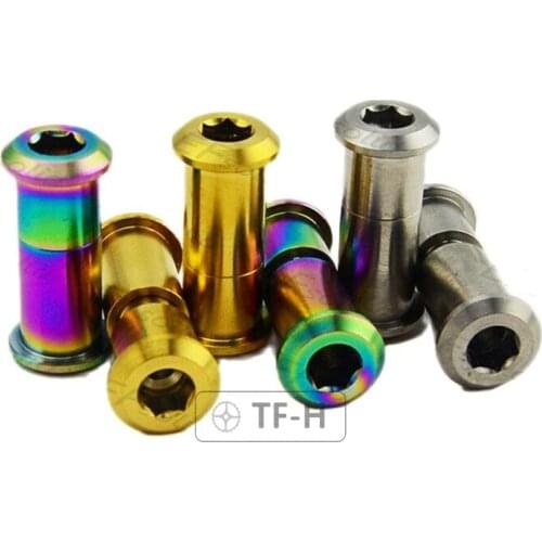 NEW 1pcs Titanium alloy Shock Absorber Lock Bearing Screws Bolts Nut For Birdy Bike