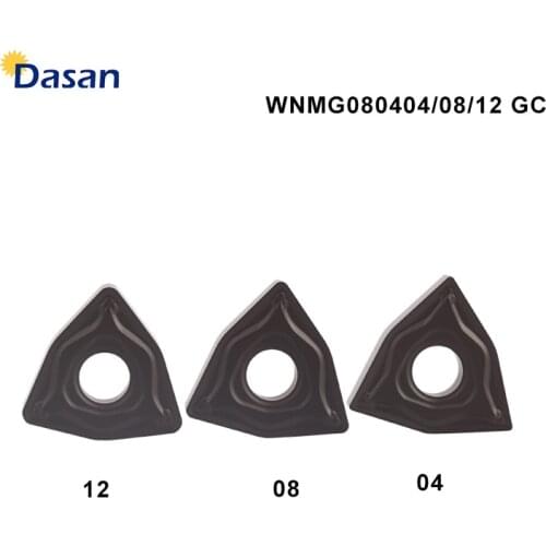 10PCS WNMG080412 GC Turning Tool Solid Carbide Inserts wnmg080404 Knife Blades Cutting CNC Tools Lathe Cutter for Steel Quenched