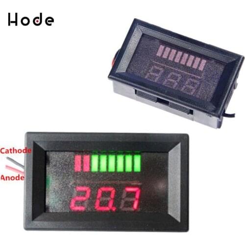 12V Lead-Acid Battery Capacity LED Indicator Digital Voltmeter Tester Electrical Instruments